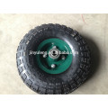Piezas de carro de 10 pulgadas 4.10 / 350-4, equipo de carretilla, rueda de goma inflable, la rueda neumática se puede usar para carretilla de césped